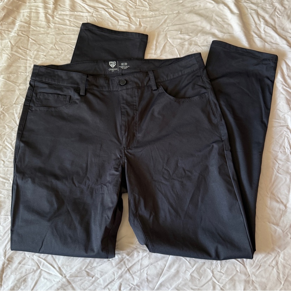Graham Luxe Men’s Black Golf Pants